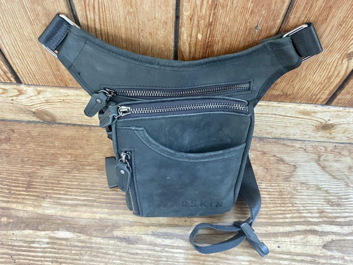 Premium Leather Thigh Bag With Gun Pocket
