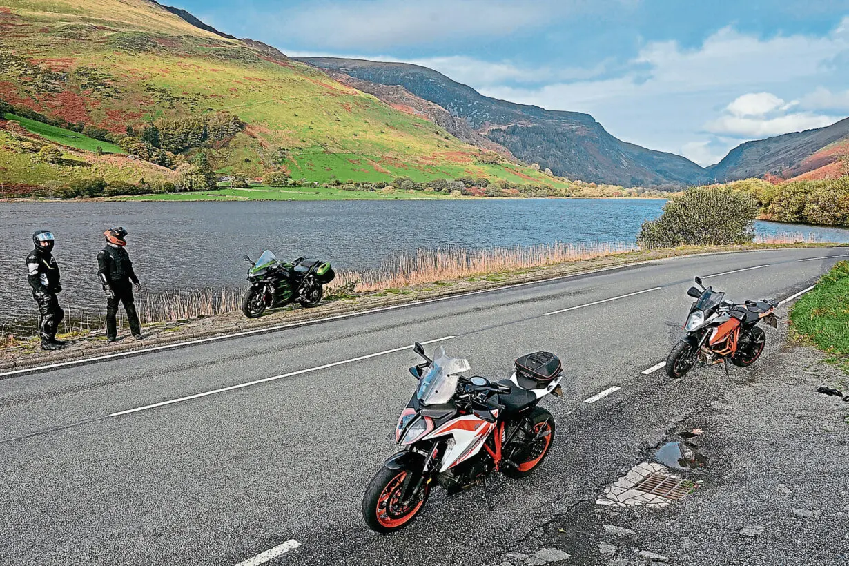 Wales motorcycle ride in winter