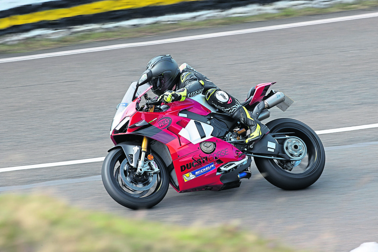 Ducati on track