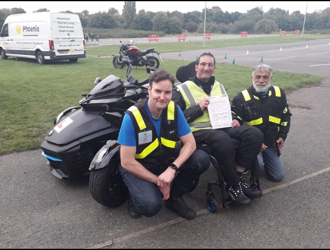 Phoenix Motorcycle Training helps paralysed rider regain biking freedom